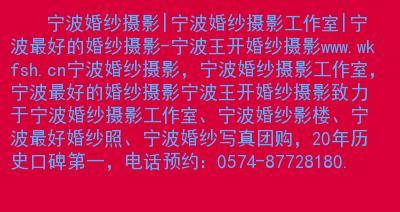 婚纱摄影网站SEO优化攻略（如何让婚纱摄影网站在搜索引擎排名更靠前）